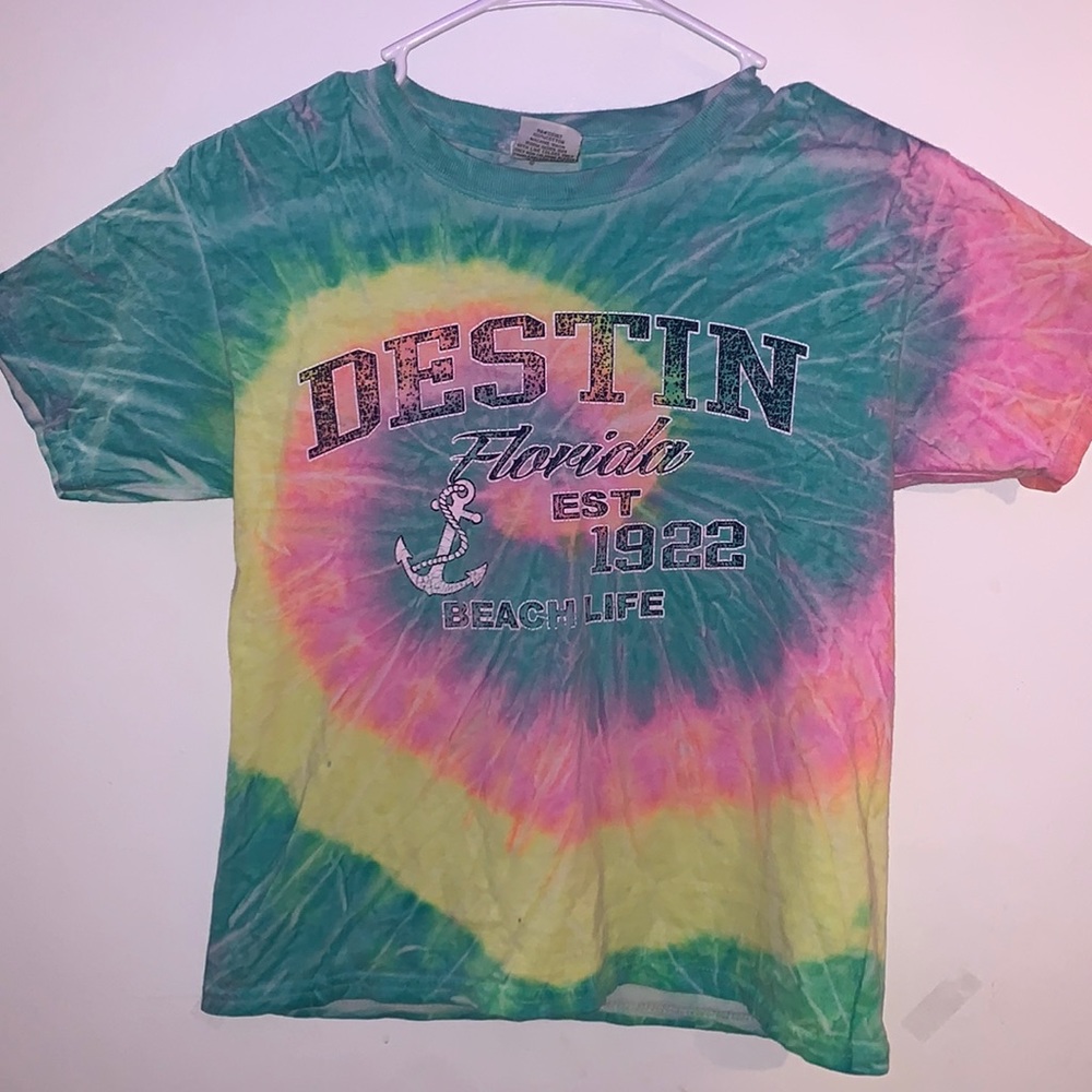 ✨tie dyed Destin, Florida ~happy kids~ tee shirt✨